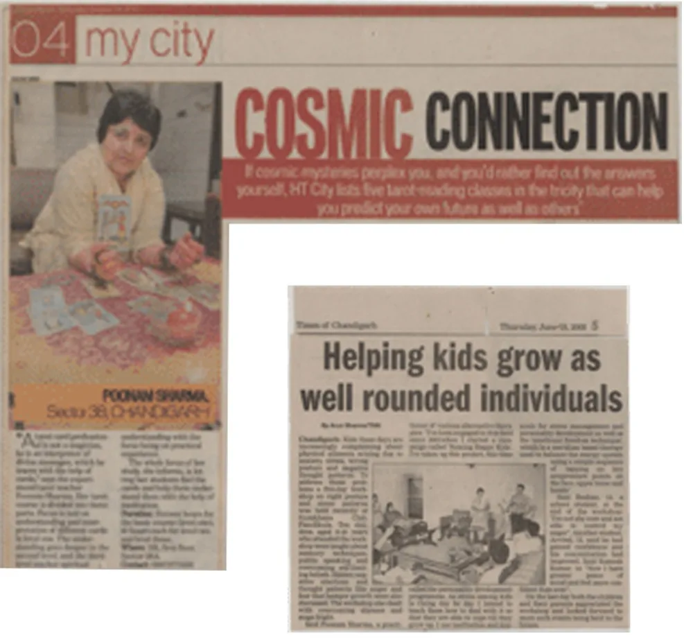Mystic Poonam press feature — newspaper interview on holistic healing